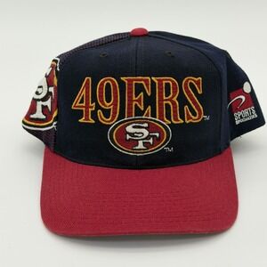 Vintage San Francisco 49ers Sports Specialties Snapback Hat Lazer Shadow Black